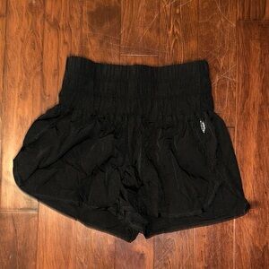 Free People High Waisted Shorts in Black